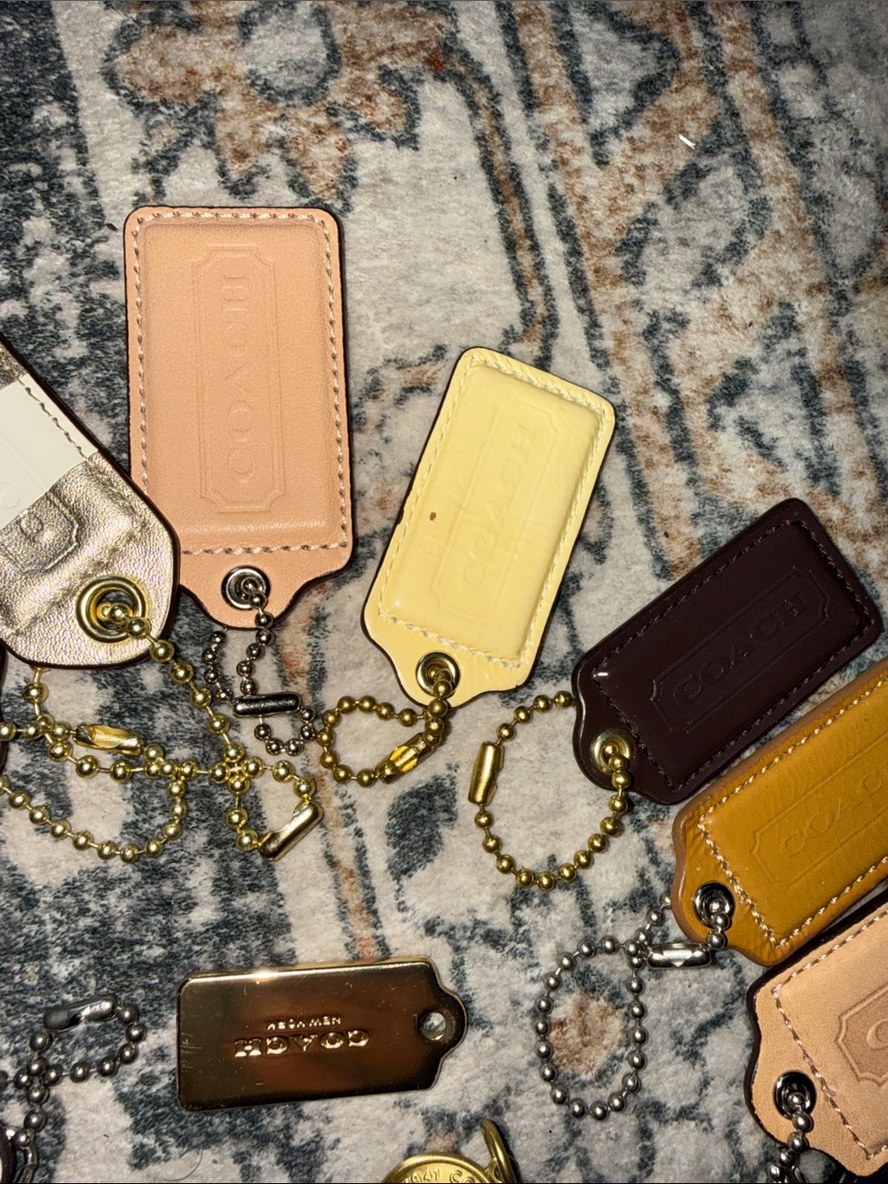 Coach all 19 Multicolor Leather Tag Charm Collection - Picture 6 of 8